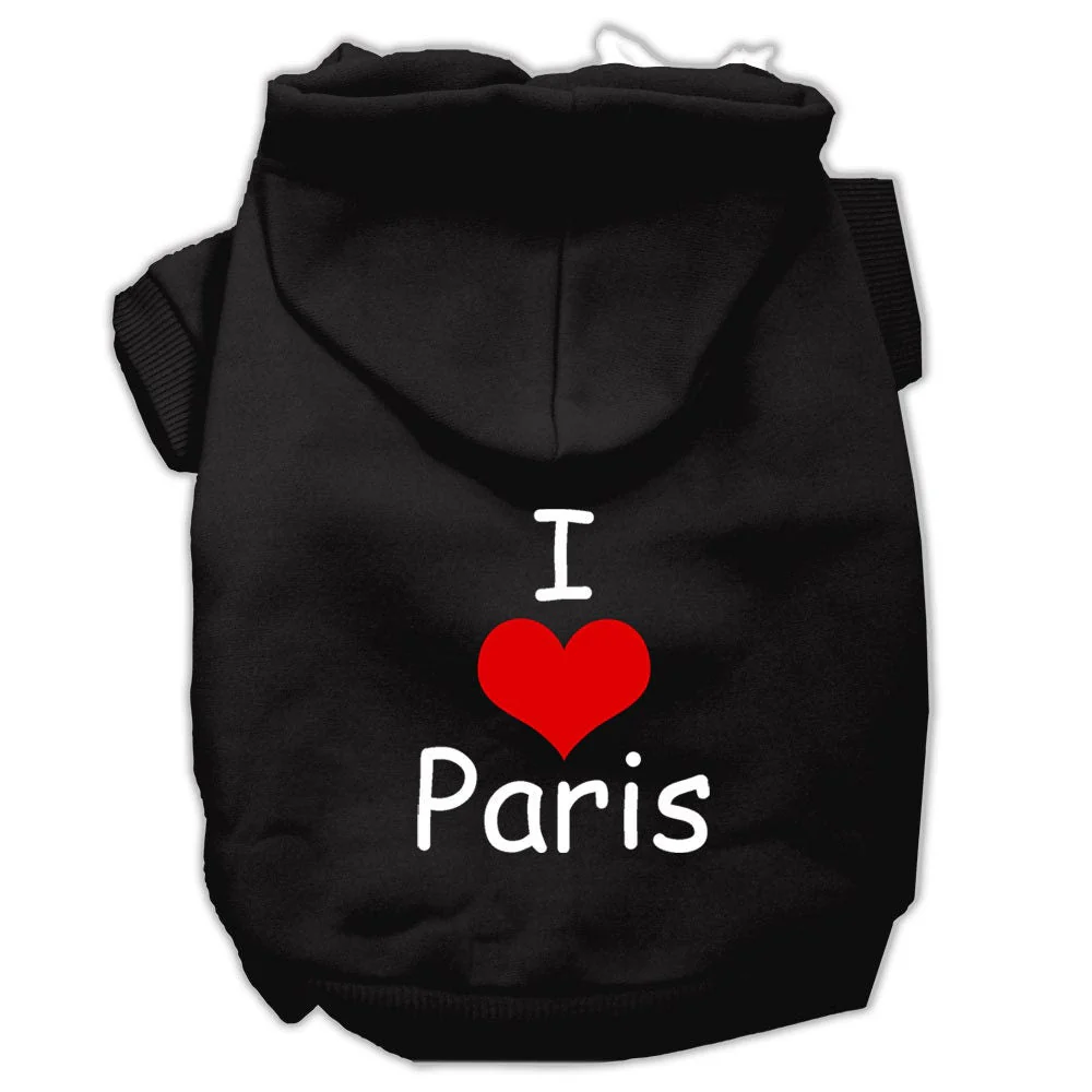 Pet Hoodie "I Love Paris" - Image 3