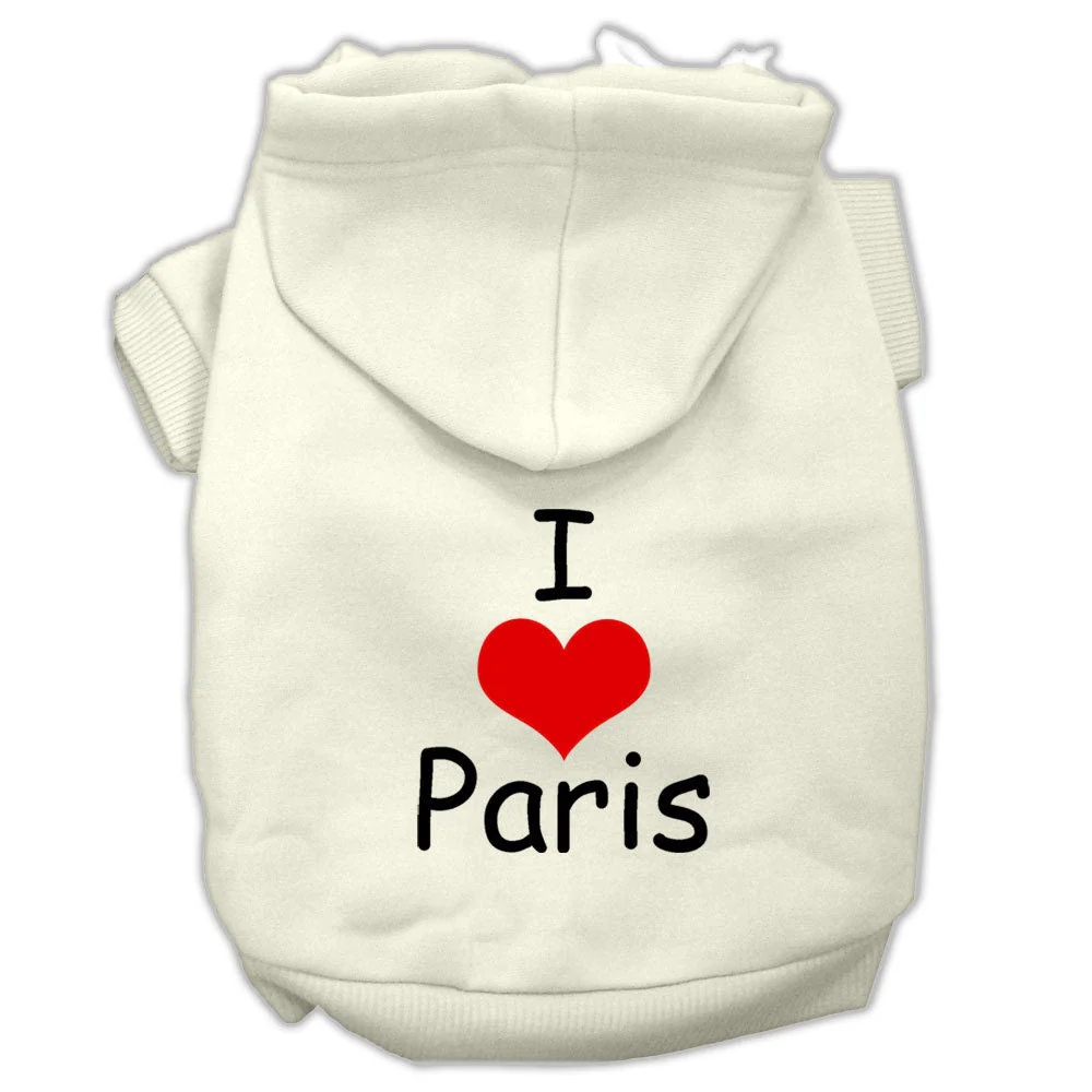 Pet Hoodie "I Love Paris" - Image 4