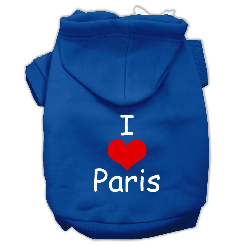 Pet Hoodie "I Love Paris" - Image 5