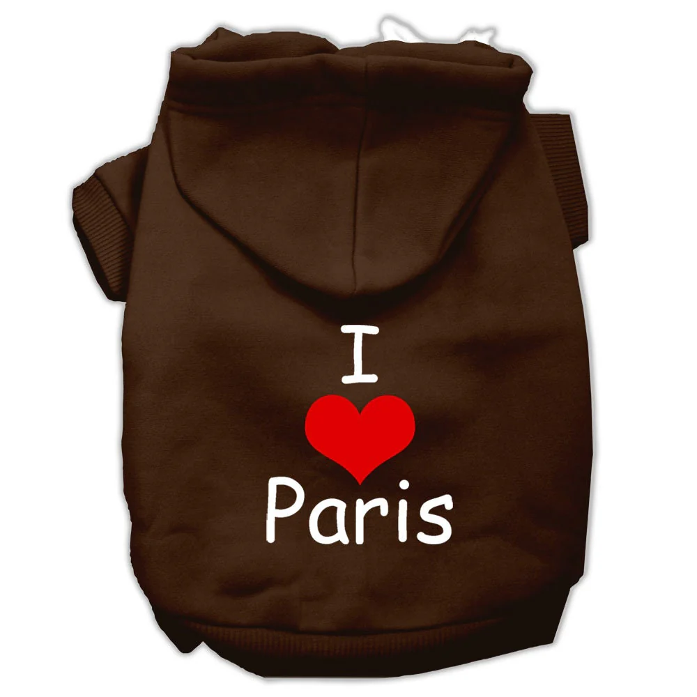 Pet Hoodie "I Love Paris" - Image 6