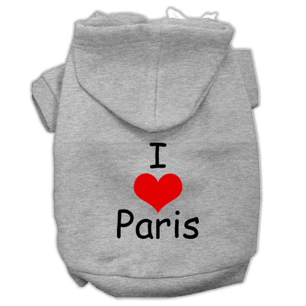Pet Hoodie "I Love Paris" - Image 7