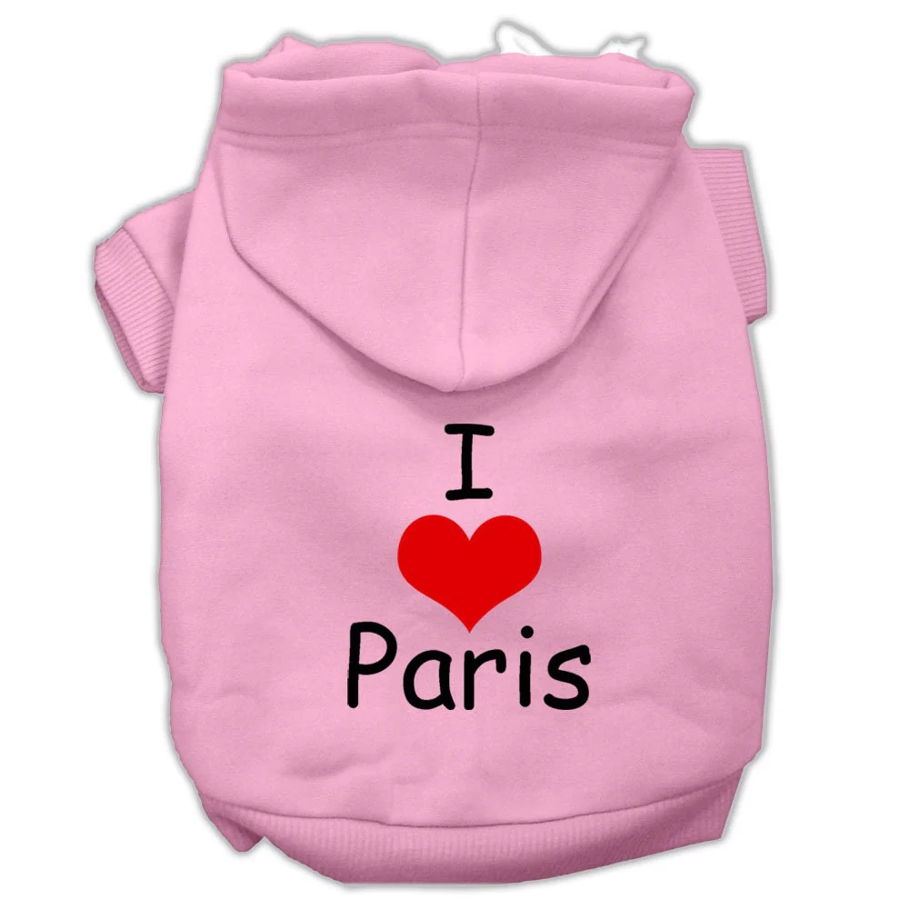 Pet Hoodie "I Love Paris" - Image 8