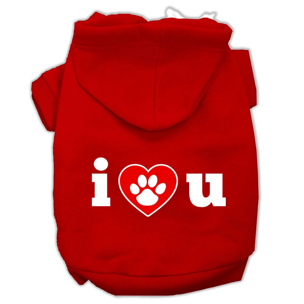 Pet Hoodie "I Love U" - Image 10