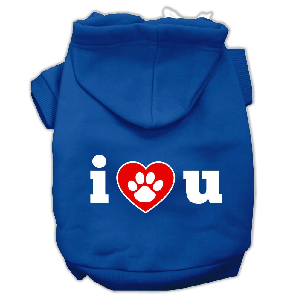 Pet Hoodie "I Love U" - Image 4
