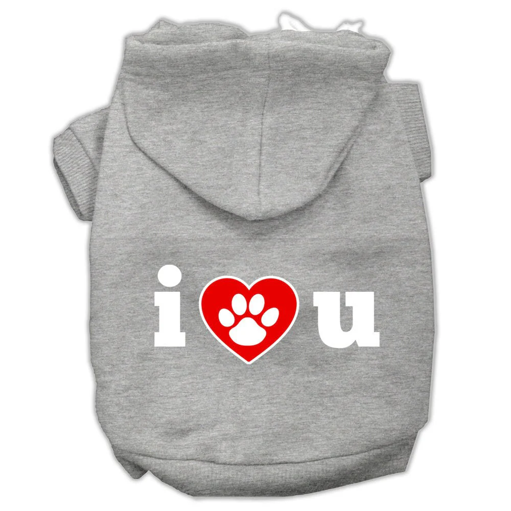 Pet Hoodie "I Love U" - Image 5