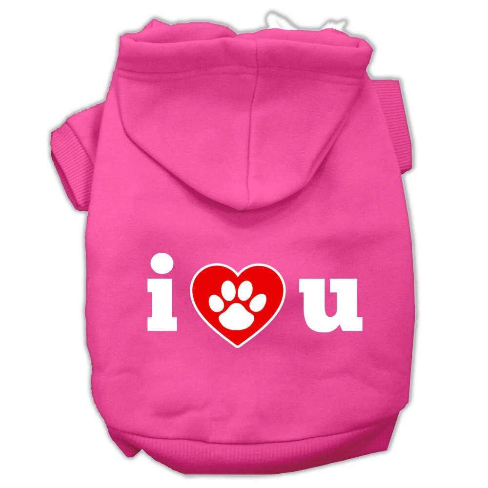 Pet Hoodie "I Love U" - Image 7
