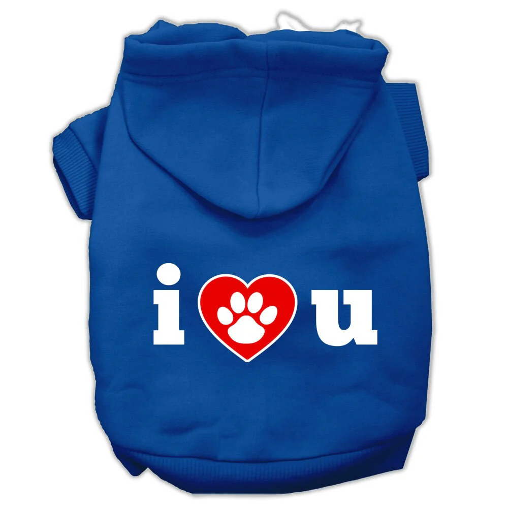 Pet Hoodie "I Love U" - Image 8
