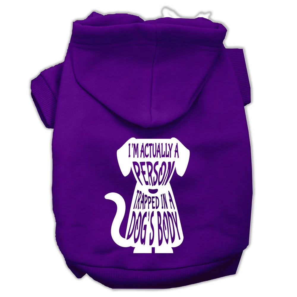 Pet Hoodie "I'm Actually A Person Trapped In A Dog's Body" - Image 8