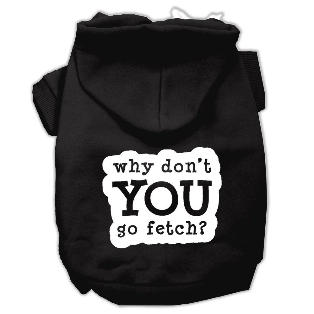 Pet Hoodie Screen Printed, "Fetch" - Image 3