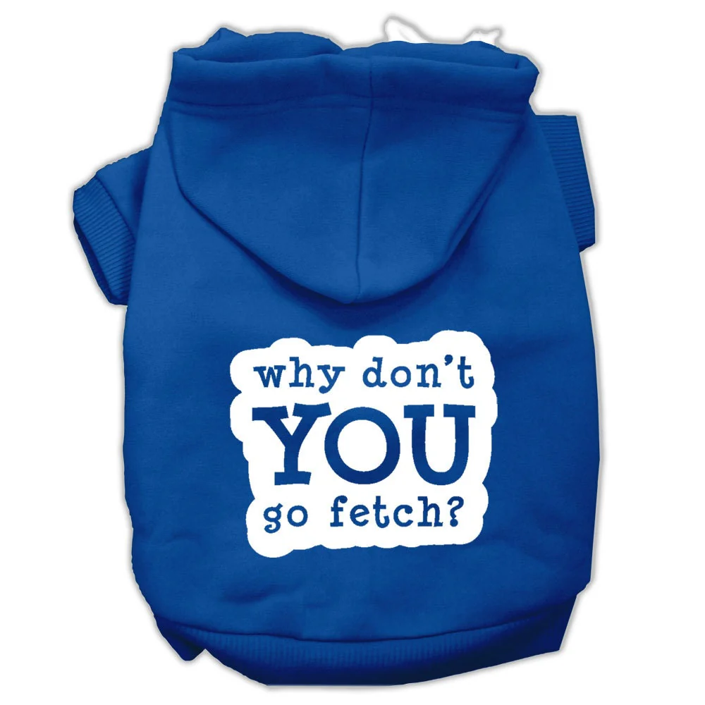 Pet Hoodie Screen Printed, "Fetch" - Image 4