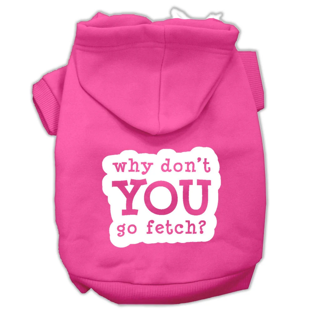 Pet Hoodie Screen Printed, "Fetch" - Image 5