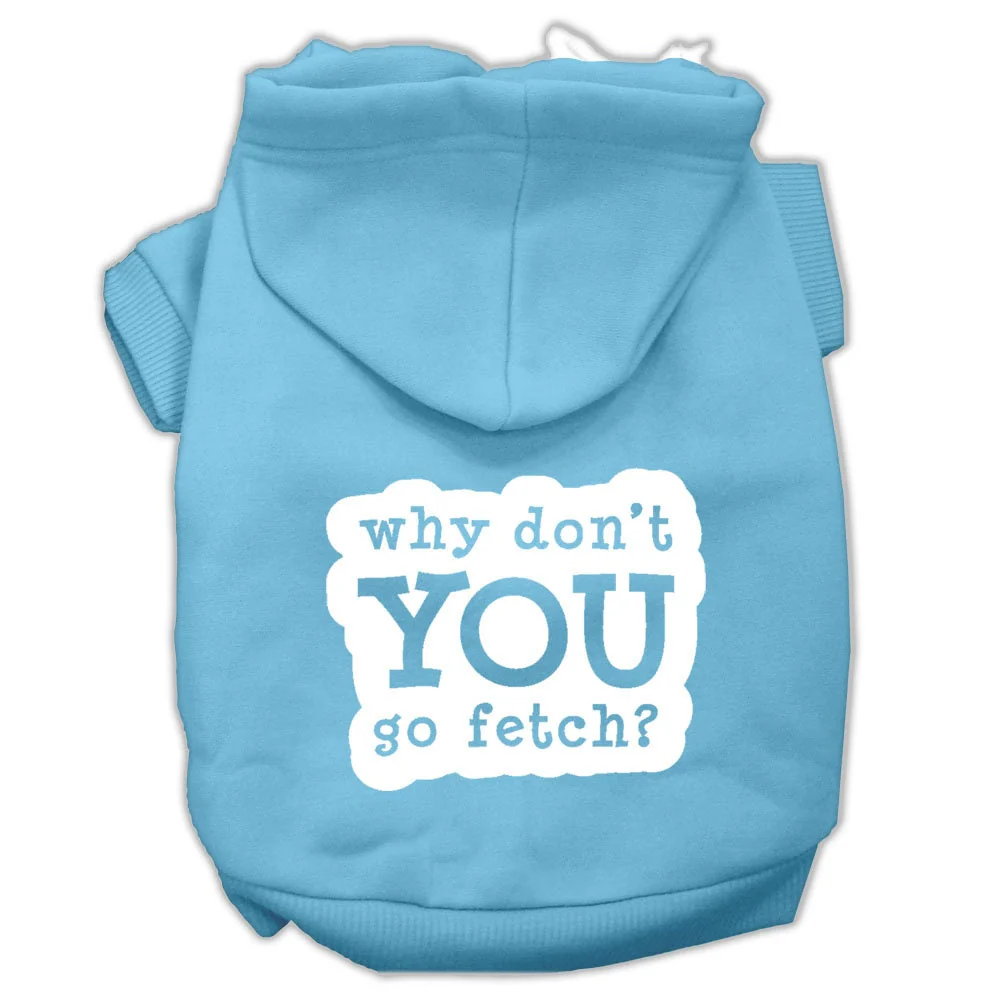 Pet Hoodie Screen Printed, "Fetch" - Image 6