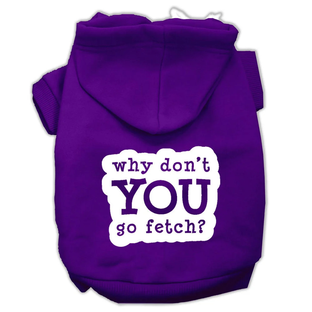 Pet Hoodie Screen Printed, "Fetch" - Image 8