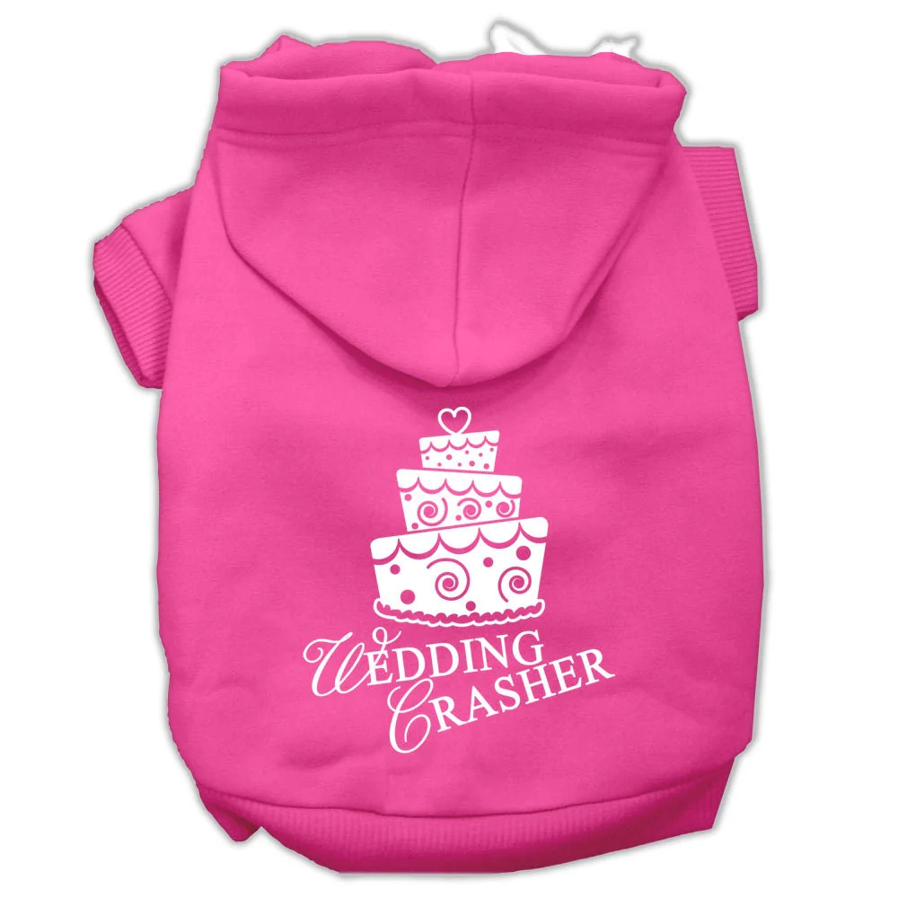 Pet Hoodie Screen Printed, "Wedding Crasher" - Image 3