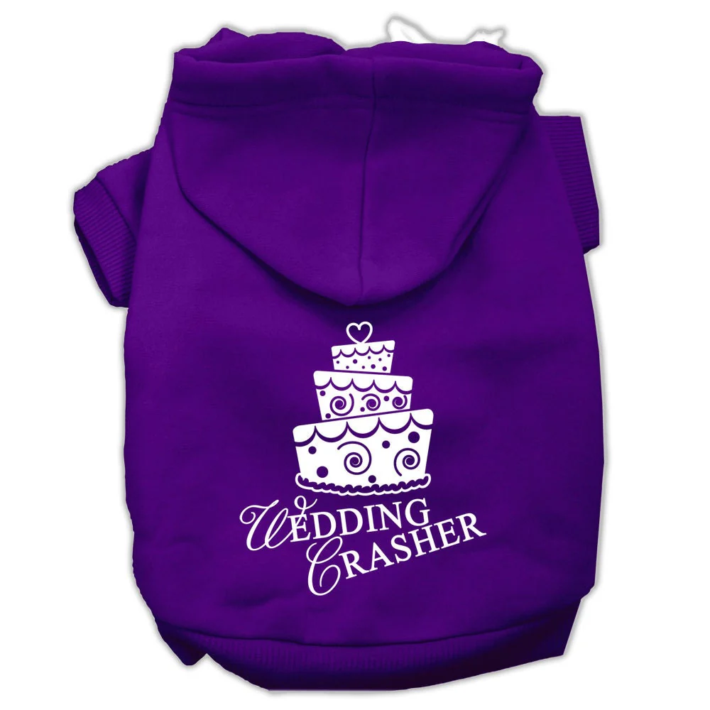 Pet Hoodie Screen Printed, "Wedding Crasher" - Image 4