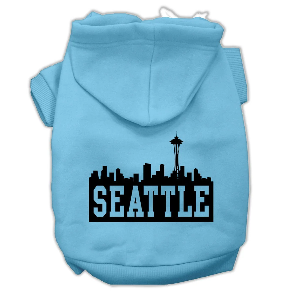 Pet Hoodie "Seattle Skyline" - Image 10