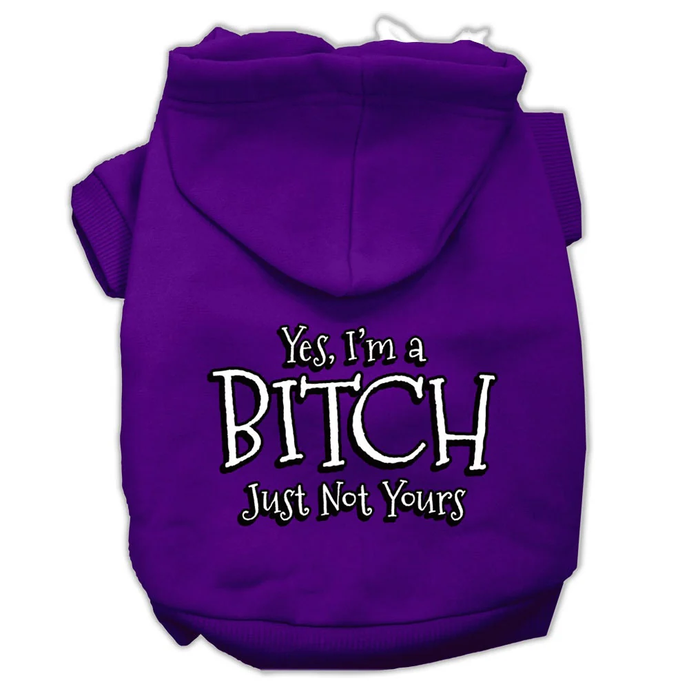 Pet Hoodie "Yes, I'm A Bitch, Just Not Yours" - Image 10