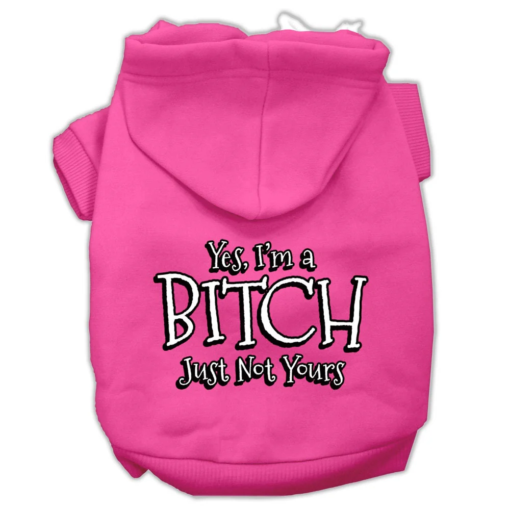 Pet Hoodie "Yes, I'm A Bitch, Just Not Yours" - Image 7