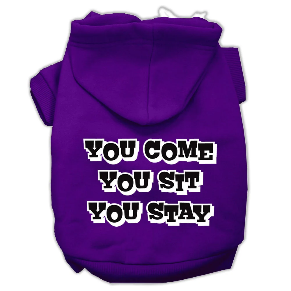 Pet Hoodie "You Come, You Sit, You Stay" - Image 7