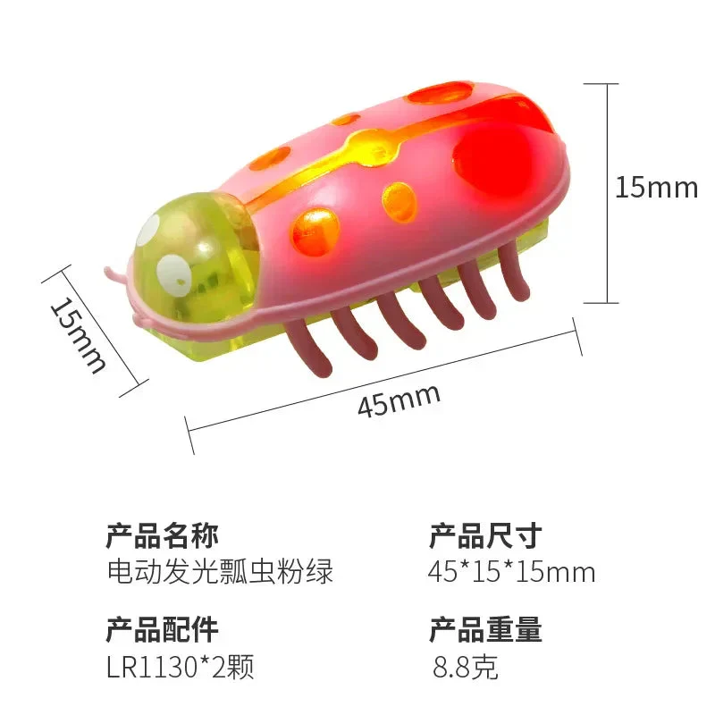 Pet Interactive Mini Electric Bug Cat Toy Kitten Escape Obstacle Automatic Flip Toy Battery Operated Vibration Beetle Supplies - Image 20