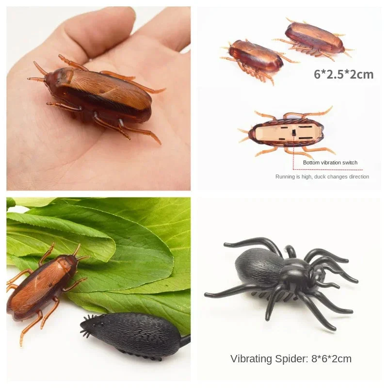 Pet Interactive Mini Electric Bug Cat Toy Kitten Escape Obstacle Automatic Flip Toy Battery Operated Vibration Beetle Supplies - Image 6