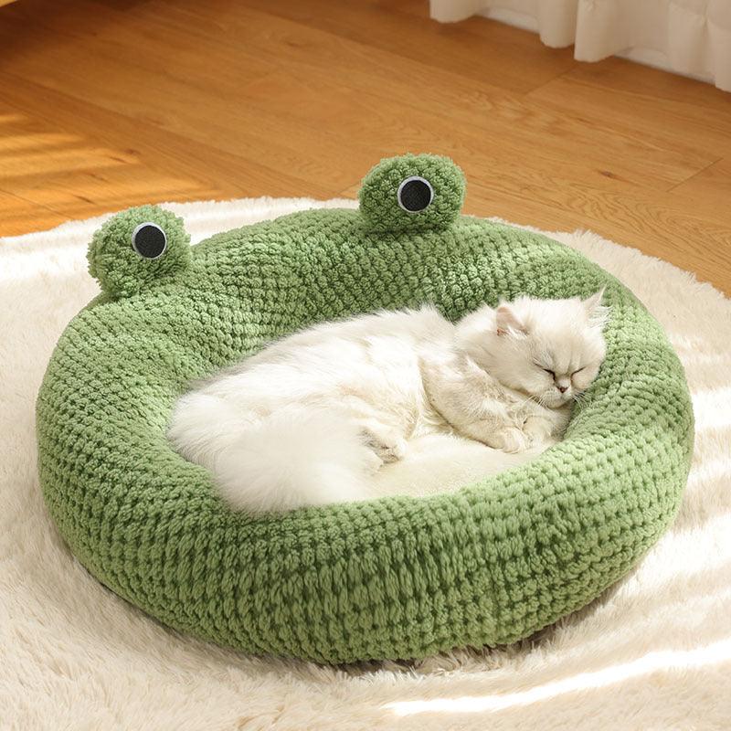 Pet Little Frog Series Warm Plush Nest - Image 2