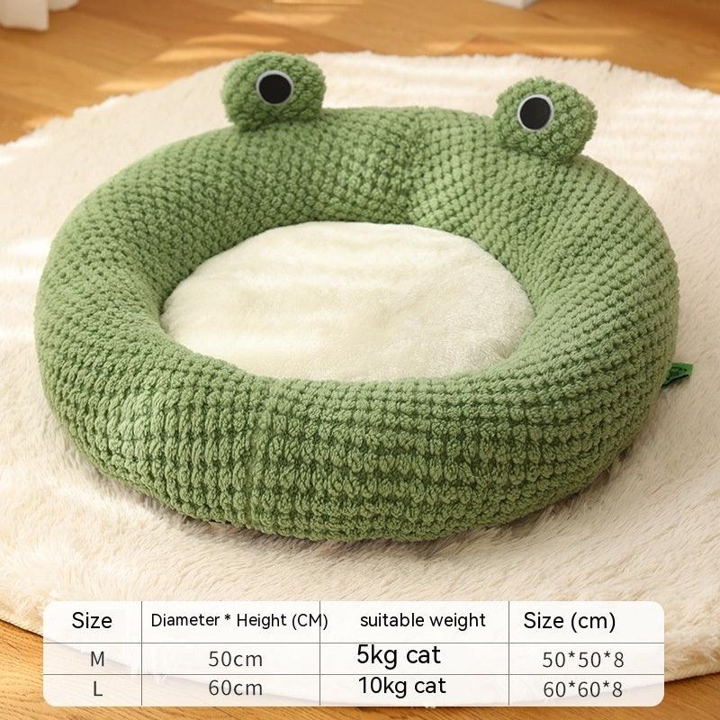 Pet Little Frog Series Warm Plush Nest - Image 3