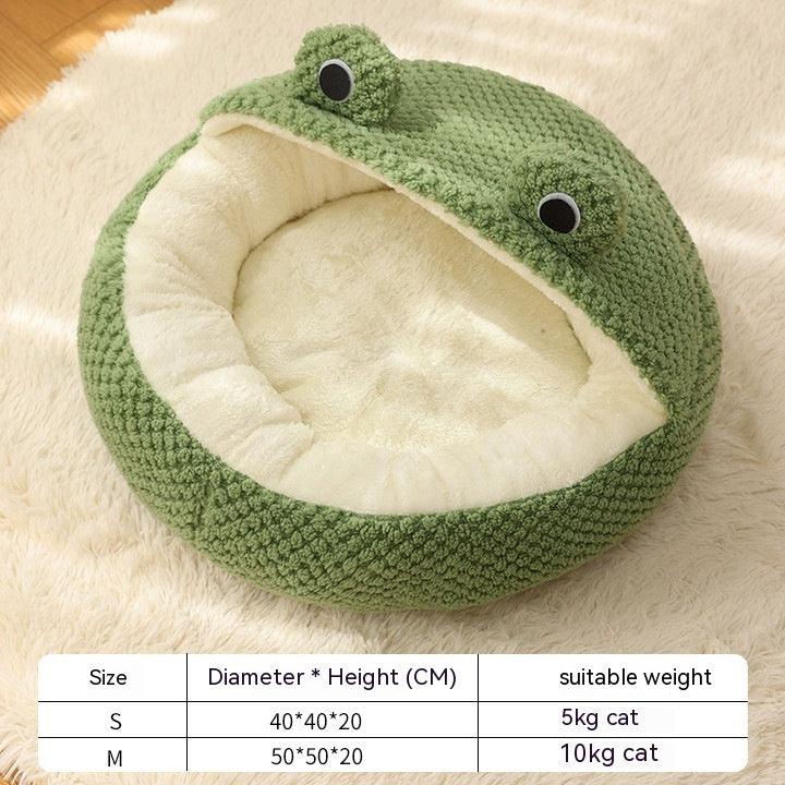 Pet Little Frog Series Warm Plush Nest - Image 4