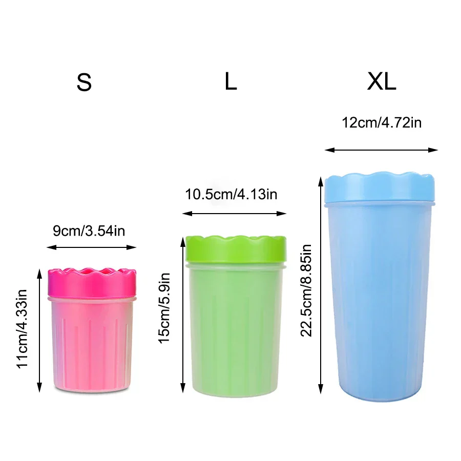 Pet Paw Cleaning Cup – Portable Silicone Dog & Cat Foot Washer | Removable Mud Cleaner (S/L/XL Sizes) - Image 5