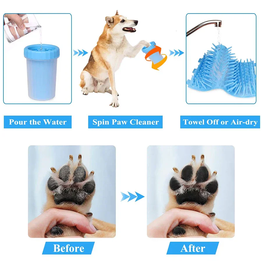 Pet Paw Cleaning Cup – Portable Silicone Dog & Cat Foot Washer | Removable Mud Cleaner (S/L/XL Sizes) - Image 7