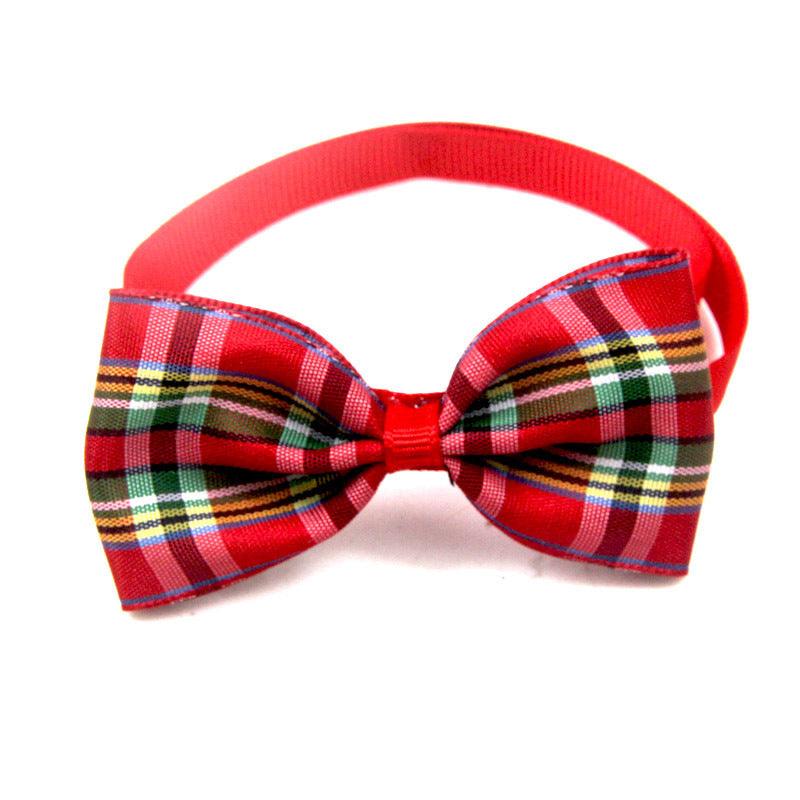 Pet Plaid Bow Tie Collar - Image 10