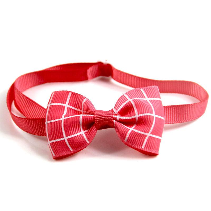 Pet Plaid Bow Tie Collar - Image 11