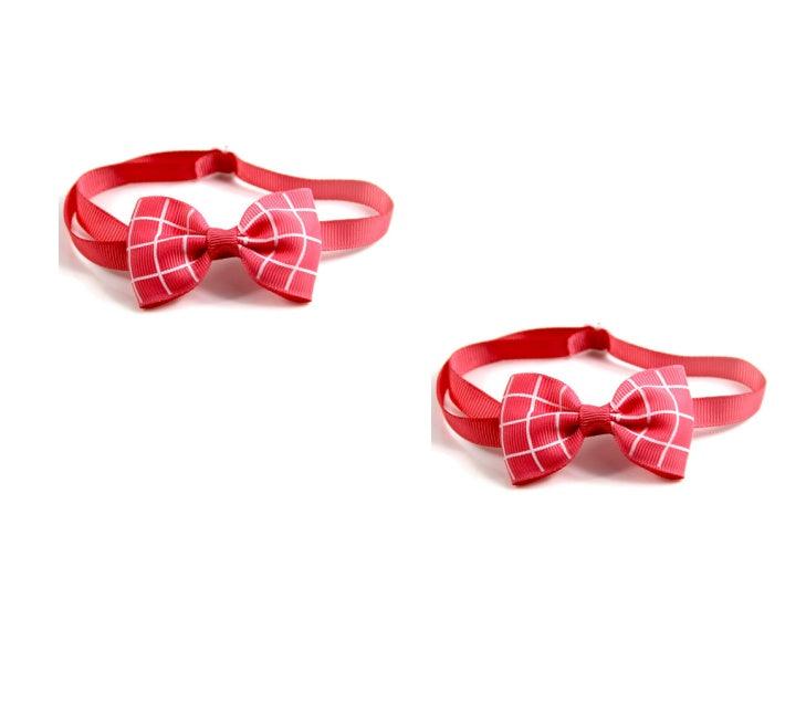 Pet Plaid Bow Tie Collar - Image 12
