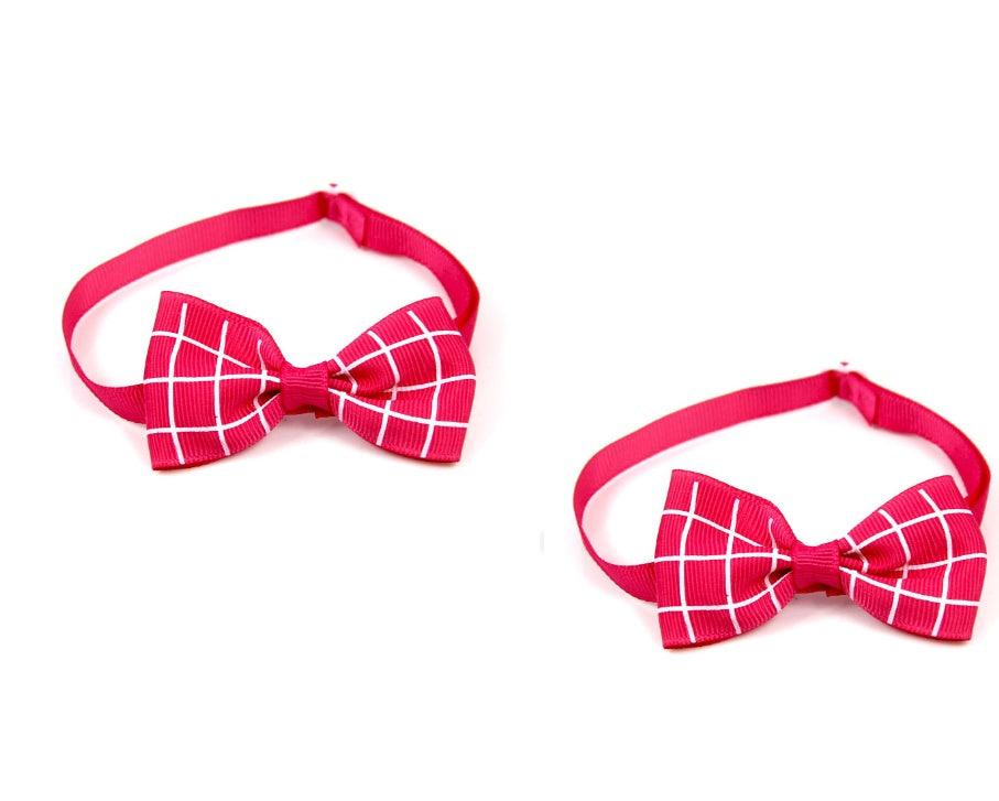 Pet Plaid Bow Tie Collar - Image 20