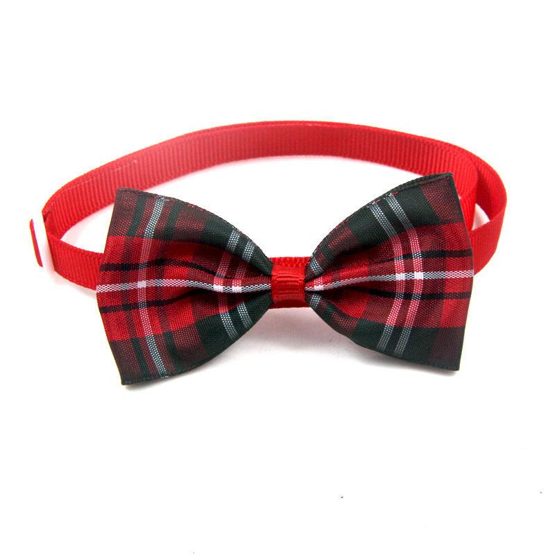 Pet Plaid Bow Tie Collar - Image 8