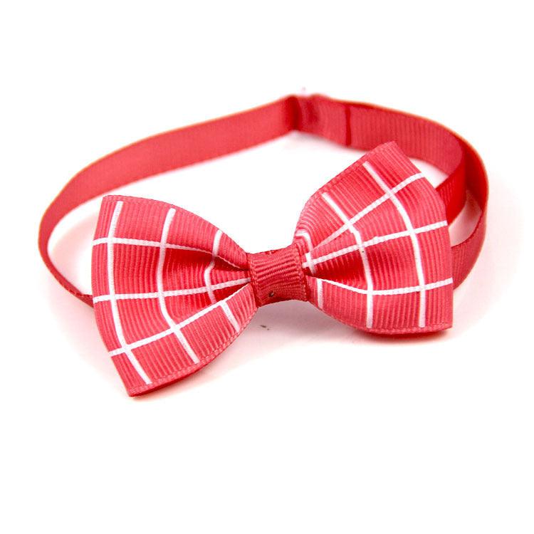 Pet Plaid Bow Tie Collar - Image 9