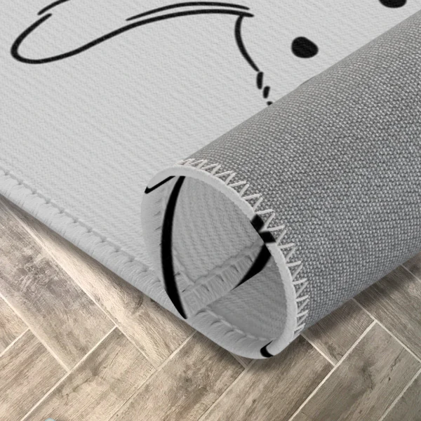 Pet Playpen Floor Mat Rug, Goth Grey - Image 3