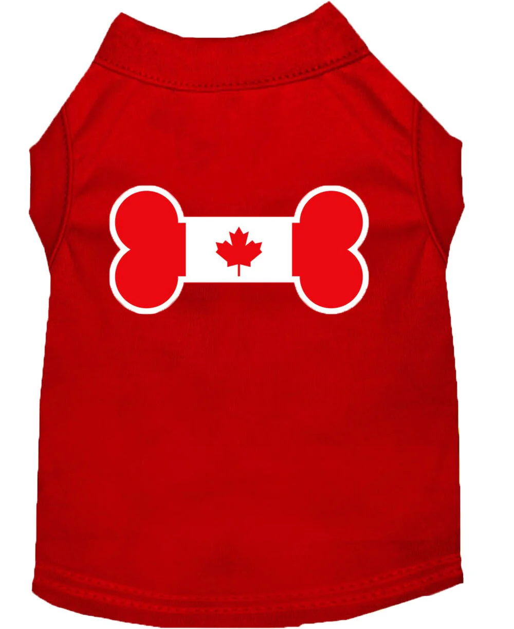 Pet Shirt "Bone Shaped Canadian Flag" - Image 6