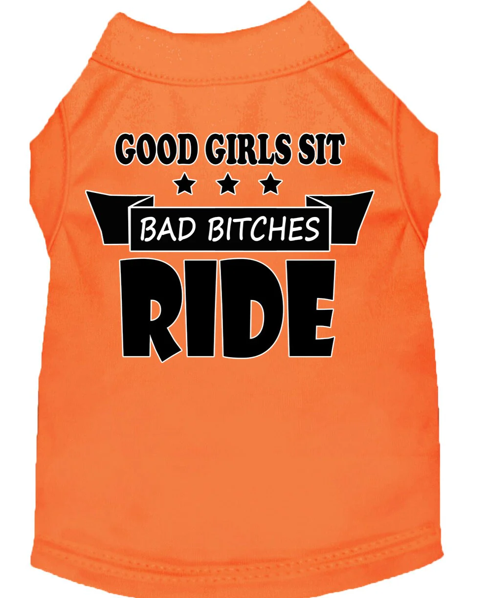 Pet Shirt "Good Girls Sit, Bad Bitches Ride" - Image 8