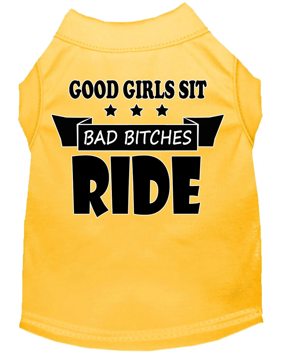 Pet Shirt "Good Girls Sit, Bad Bitches Ride" - Image 9