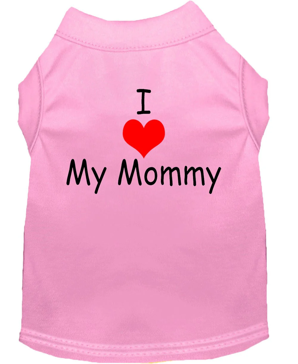 Pet Shirt "I Love My Mommy" - Image 5