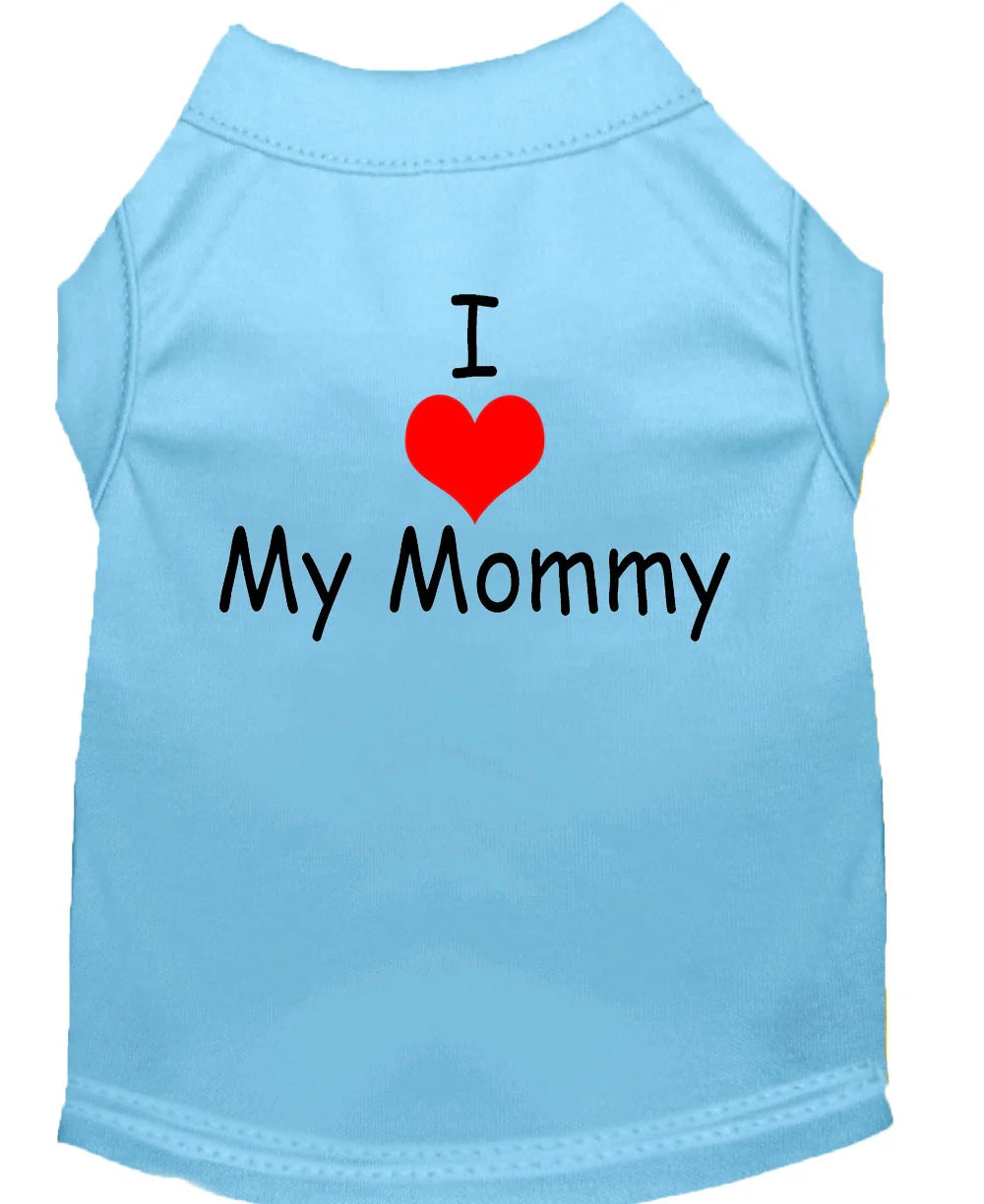 Pet Shirt "I Love My Mommy" - Image 8