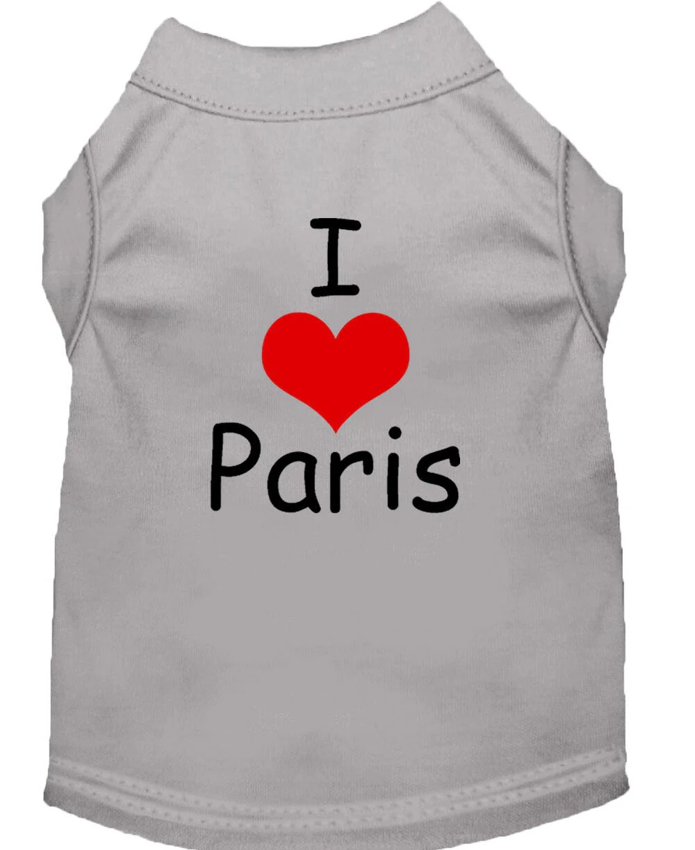 Pet Shirt "I Love Paris" - Image 7