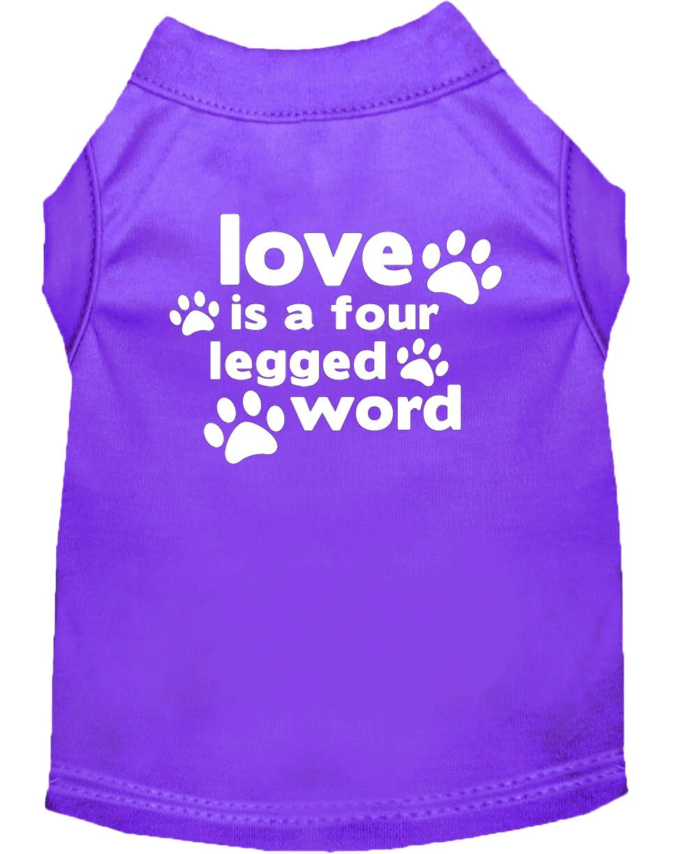 Pet Shirt "Love Is A Four Legged Word" - Image 10