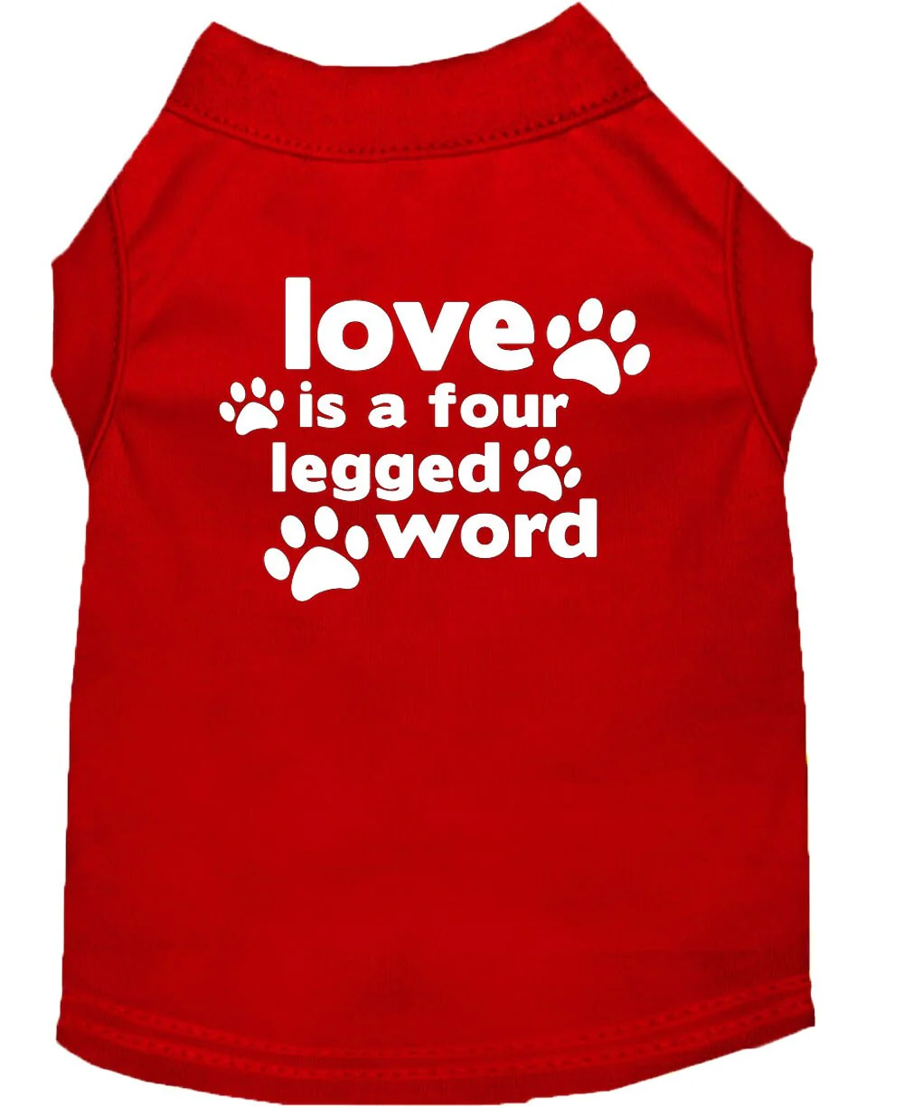 Pet Shirt "Love Is A Four Legged Word" - Image 3