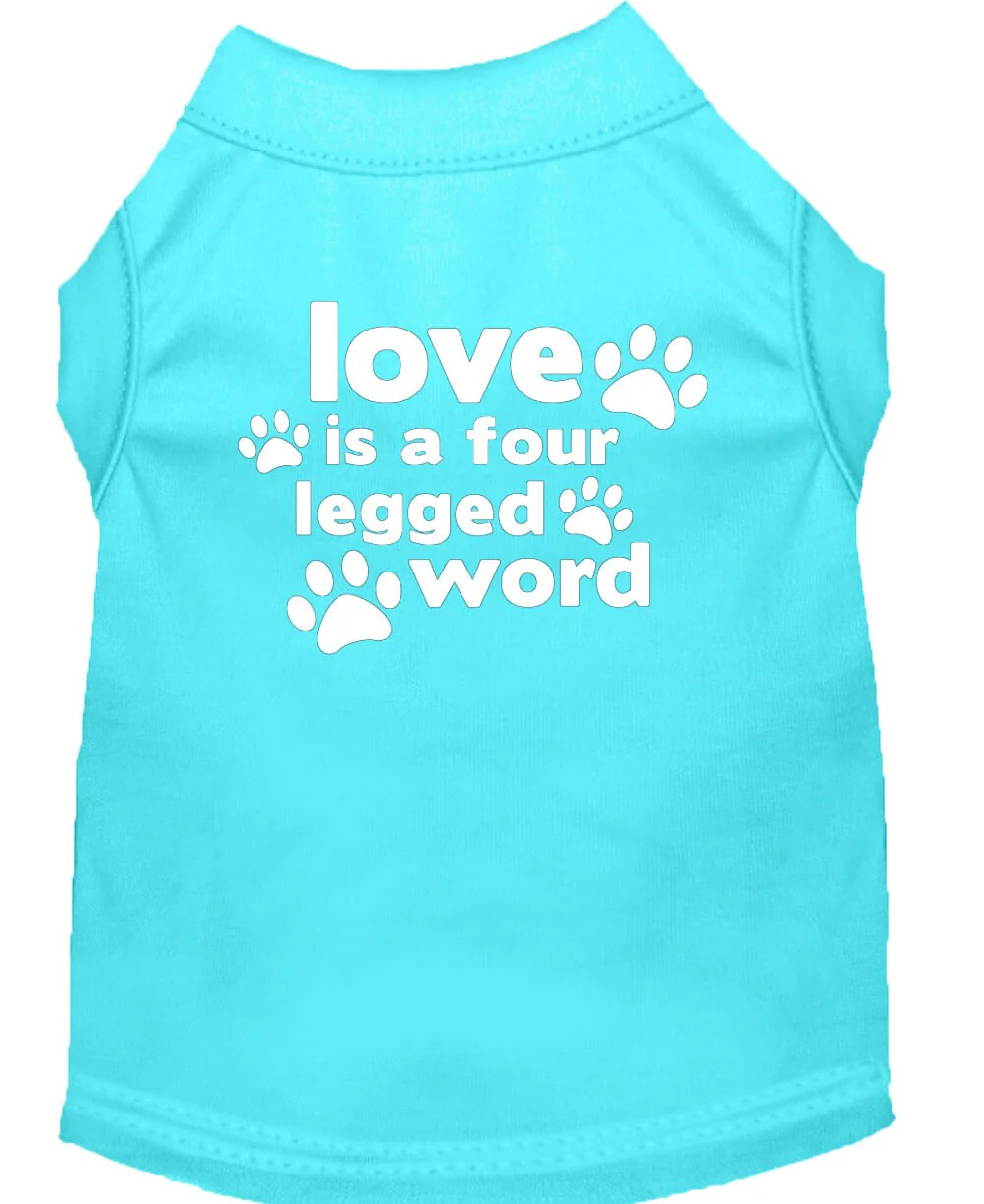 Pet Shirt "Love Is A Four Legged Word" - Image 4