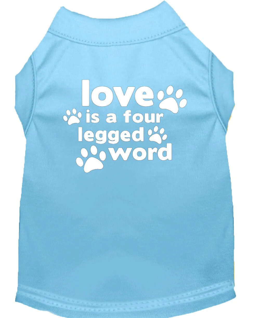 Pet Shirt "Love Is A Four Legged Word" - Image 5