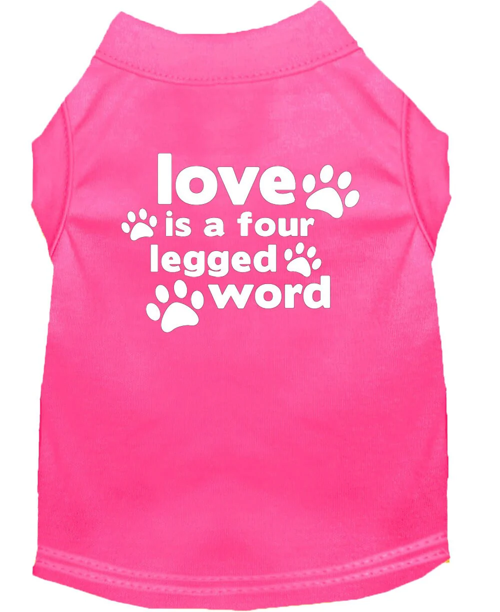 Pet Shirt "Love Is A Four Legged Word" - Image 7