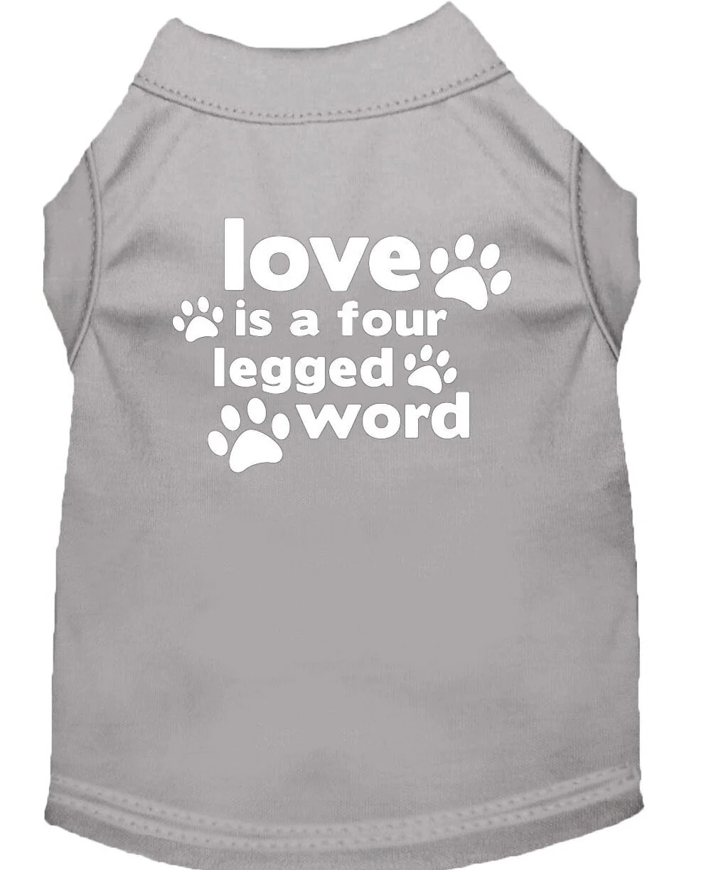Pet Shirt "Love Is A Four Legged Word" - Image 8