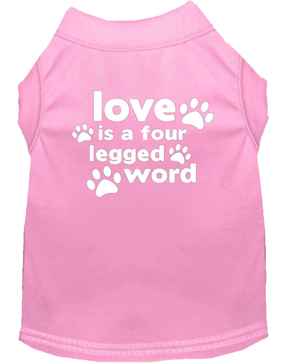 Pet Shirt "Love Is A Four Legged Word" - Image 9